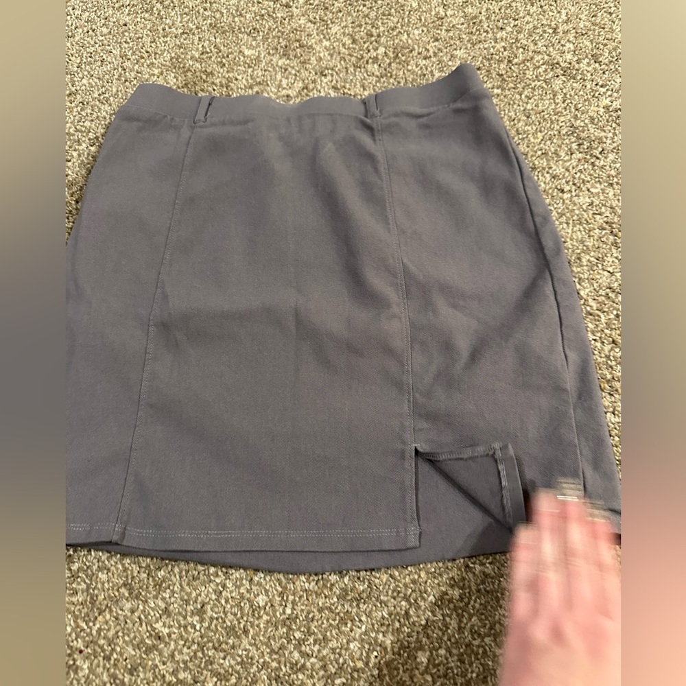 No Boundaries Charcoal Mini Skirt - Picture 2 of 8